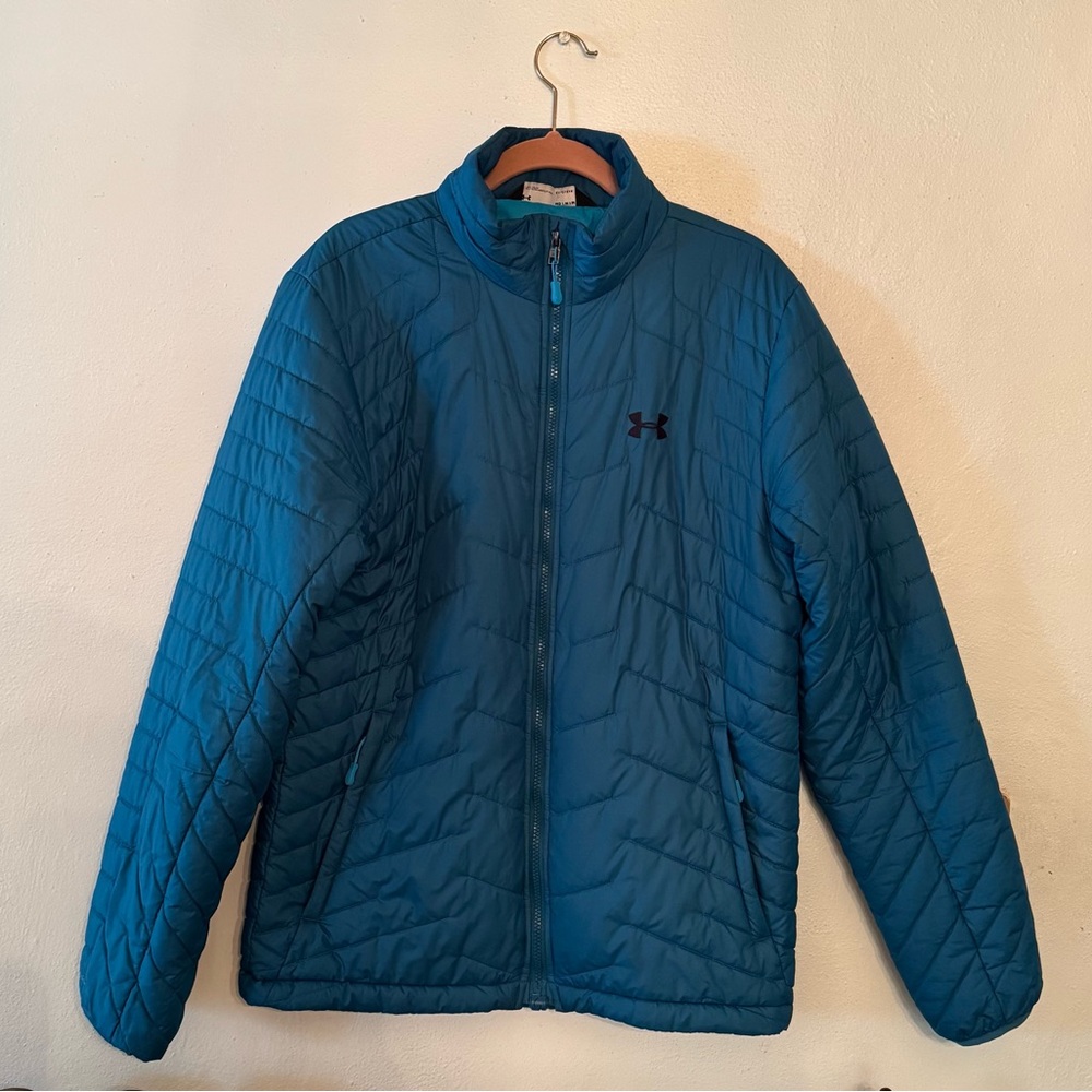 Under Armour Blue Quilted Jacket | Medium